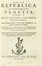  Contarini Gasparo : Della republica et magistrati di Venetia libri V.  - Asta Libri a stampa dal XV al XIX secolo [Parte II] - Libreria Antiquaria Gonnelli - Casa d'Aste - Gonnelli Casa d'Aste