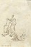  Pietro Antonio Novelli  (Venezia, 1729 - 1804) [attribuito a] : Studio per due figure oranti / Studio di mano con fiore.  - Auction Ancient Art [I Part] - Libreria Antiquaria Gonnelli - Casa d'Aste - Gonnelli Casa d'Aste