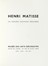  Matisse Henri : Les grandes gouaches decoupées. Libro d'Artista, Collezionismo  [..]