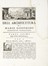  Gioffredo Mario : Dell'architettura.  - Asta Libri, autografi e manoscritti - Libreria Antiquaria Gonnelli - Casa d'Aste - Gonnelli Casa d'Aste