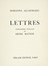  Alcaforado Marianna : Lettres portugaises. Lithographies originales de Henri Matisse.  [..]