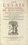  Montaigne Michel Eyquem (de) : Les Essais [...]. Nouvelle edition exactement purgée des defauts des precedentes.  - Asta Libri, autografi e manoscritti - Libreria Antiquaria Gonnelli - Casa d'Aste - Gonnelli Casa d'Aste