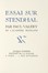  Valry Paul : Essai sur Stendhal.  Stendhal (Beyle Henri, detto)  - Asta Libri, autografi e manoscritti - Libreria Antiquaria Gonnelli - Casa d'Aste - Gonnelli Casa d'Aste