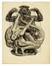  Wassilij Nicolaevic Masjutin  (1884 - 1955) : Lotto composto di 3 incisioni macabre.  Raphal Freida  (1877 - 1942)  - Asta Arte Moderna e Contemporanea [Parte II] - Libreria Antiquaria Gonnelli - Casa d'Aste - Gonnelli Casa d'Aste
