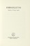  Agnetti Vincenzo : Obsoleto.  Enrico Castellani  (Castelmassa, 1930 - Celleno, 2017)  - Asta Libri, autografi e manoscritti - Libreria Antiquaria Gonnelli - Casa d'Aste - Gonnelli Casa d'Aste