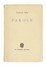  Saba Umberto : Parole. Letteratura italiana  - Auction Books, Autographs and Manuscripts - Libreria Antiquaria Gonnelli - Casa d'Aste - Gonnelli Casa d'Aste