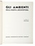  Fillia [pseud. di Colombo Luigi Enrico] : Gli ambienti della nuova architettura. Futurismo, Architettura, Arte  Alberto Sartoris  (Torino, 1901 - Saint-Loup-Pompaples, 1998), Filippo Tommaso Marinetti  (1876 - 1994)  - Auction Books, Autographs and Manuscripts - Libreria Antiquaria Gonnelli - Casa d'Aste - Gonnelli Casa d'Aste