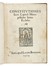 Constitutiones sacri capituli metropolitanae Senen. Ecclesiae. Storia locale, Religione, Storia, Diritto e Politica  - Auction Books, Autographs and Manuscripts - Libreria Antiquaria Gonnelli - Casa d'Aste - Gonnelli Casa d'Aste