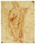  Andrea Del Sarto  (Firenze, 1486 - 1531) [da] : La parabola dei vignaioli. La chiamata. Figura di spalle con cappello e mantello sul primo piano al centro (r). Figura di spalle china sul secondo piano a destra (v).  - Auction Old Masters, Modern and Contemporary Art - Libreria Antiquaria Gonnelli - Casa d'Aste - Gonnelli Casa d'Aste