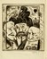  Raoul Dal Molin Ferenzona  (Firenze, 1879 - Milano, 1946) : Lotto composto di 3 ex libris per Giovanni Botta.  Franco Rognoni  (Milano, 1913 - 1999)  - Auction Old Masters, Modern and Contemporary Art - Libreria Antiquaria Gonnelli - Casa d'Aste - Gonnelli Casa d'Aste