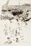  Luigi Levi (detto Ulvi Liegi)  (Livorno, 1858 - 1939) : Vari disegni e schizzi su stesso bifolio.  - Auction Old Masters, Modern and Contemporary Art - Libreria Antiquaria Gonnelli - Casa d'Aste - Gonnelli Casa d'Aste