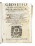  Iosephus Flavius : Gioseffo Flavio historico Delle Antichit�, e Guerre Giudaiche...  - Asta Libri, Autografi e Manoscritti - Libreria Antiquaria Gonnelli - Casa d'Aste - Gonnelli Casa d'Aste