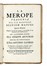 Maffei Scipione : La Merope tragedia... Teatro, Musica, Teatro, Spettacolo  - Auction Libri, Autografi e Manoscritti - Libreria Antiquaria Gonnelli - Casa d'Aste - Gonnelli Casa d'Aste