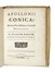  Archimedes : Archimedis Opera: Apollonii Pergaei Conicorum libri IV... Scienze tecniche e matematiche  - Auction Books, Autographs and Manuscripts - Libreria Antiquaria Gonnelli - Casa d'Aste - Gonnelli Casa d'Aste