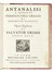  Grisio Salvatore : Antanalisi a quesiti stampati... Scienze tecniche e matematiche  - Auction Books, Autographs and Manuscripts - Libreria Antiquaria Gonnelli - Casa d'Aste - Gonnelli Casa d'Aste