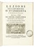  Torricelli Evangelista : Lezioni accademiche... Scienze tecniche e matematiche, Filosofia  - Auction Books, Autographs and Manuscripts - Libreria Antiquaria Gonnelli - Casa d'Aste - Gonnelli Casa d'Aste