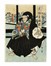  Isshusai Kunikazu  (Osaka, 1830 - 1919) : Gli attori Arashi Rikan III nel ruolo di Hanazono (a sinistra), Ichikawa Ebiz� V nel ruolo di Tar�zaemon (a destra) e Ichikawa Ebij�r� IV nel ruolo di Umanokami (al centro), nel dramma �t� no Miya Asahi no Yoroi.  - Auction Arte Antica, Moderna e Contemporanea [parte I] - Libreria Antiquaria Gonnelli - Casa d'Aste - Gonnelli Casa d'Aste