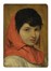 Silvestro Lega  (Modigliana, 1826 - Firenze, 1895) : Testina di bambino con cappuccio rosso.  Llewelyn Lloyd  (Livorno, 1879 - Firenze, 1949)  - Auction Arte Antica, Moderna e Contemporanea [parte II] - Libreria Antiquaria Gonnelli - Casa d'Aste - Gonnelli Casa d'Aste