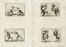  Jacques Callot  (Nancy, 1592 - 1635) : Cinque incisioni da Capricci di varie figure di Iacopo Callot: La place du D�me, � Florence e quattro tavole impresse sul medesimo foglio.  - Auction Arte Antica, Moderna e Contemporanea [parte I] - Libreria Antiquaria Gonnelli - Casa d'Aste - Gonnelli Casa d'Aste