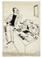  Mario Bazzi  (Bologna, 1891 - Milano, 1954) : Lotto composto di 4 vignette satiriche.  - Asta Arte Antica, Moderna e Contemporanea [parte II] - Libreria Antiquaria Gonnelli - Casa d'Aste - Gonnelli Casa d'Aste