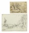  Giacinto Gigante  (Napoli, 1804 - Napoli, 1876) : Lotto composto di 5 disegni su Napoli.  - Asta Arte Antica, Moderna e Contemporanea [parte II] - Libreria Antiquaria Gonnelli - Casa d'Aste - Gonnelli Casa d'Aste