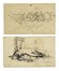  Achille Calzi  (Faenza, 1811 - 1850) : Lotto composto di 2 studi.  - Asta Arte Antica, Moderna e Contemporanea - Libreria Antiquaria Gonnelli - Casa d'Aste - Gonnelli Casa d'Aste