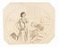  Alberto Bianchi  (Rimini, 1882 - Milano, 1969) : Coppia di disegni per illustrazioni.  - Asta STAMPE E DISEGNI DAL XVI AL XX SECOLO - Libreria Antiquaria Gonnelli - Casa d'Aste - Gonnelli Casa d'Aste