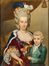  Italian school, 18th century : Ritratto di dama con bimbo e pettirosso  - Auction Photographs, Paintings and Sculptures - Libreria Antiquaria Gonnelli - Casa d'Aste - Gonnelli Casa d'Aste