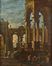  Italian school, 17th century : Capriccio architettonico con figure (con veduta di Firenze?)  - Auction Photographs, Paintings and Sculptures - Libreria Antiquaria Gonnelli - Casa d'Aste - Gonnelli Casa d'Aste