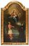  Scuola italiana del XVII secolo : Madonna con Bambino, San Carlo Borromeo e San Nicola da Tolentino  - Asta Fotografie, Dipinti e Sculture - Libreria Antiquaria Gonnelli - Casa d'Aste - Gonnelli Casa d'Aste
