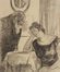  Enrico Sacchetti  (Roma, 1877 - Firenze, 1969) : Tre disegni per illustrazioni di un racconto de La Lettura.  - Asta Stampe e Disegni - Libreria Antiquaria Gonnelli - Casa d'Aste - Gonnelli Casa d'Aste