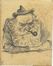  Charles Lucien Leandre  (Champsecret, 1862 - Parigi, 1934) : Au Terrrrrible Troubadour australien.  - Asta Stampe, disegni, carte geografiche e vedute - Libreria Antiquaria Gonnelli - Casa d'Aste - Gonnelli Casa d'Aste