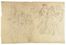  Anton Domenico Gabbiani  (Firenze, 1652 - 1726) [attribuito a] : Schizzi di figure.  - Asta Stampe, disegni, carte geografiche e vedute - Libreria Antiquaria Gonnelli - Casa d'Aste - Gonnelli Casa d'Aste