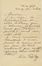  Tolstoj Lev : Lettera autografa firmata di Tolstoj (o della mogli) inviata a Jan Stika. Letteratura straniera, Letteratura  - Auction Manuscripts, Incunabula, Autographs and Printed Books - Libreria Antiquaria Gonnelli - Casa d'Aste - Gonnelli Casa d'Aste