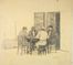  Alberto Zampieri  (Livorno, 1903 - Pisa, 1992) : Intorno al tavolo.  - Asta Stampe e Disegni - Libreria Antiquaria Gonnelli - Casa d'Aste - Gonnelli Casa d'Aste