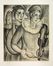  Antoine Carte (detto Anto Carte)  (Mons, 1886 - Ixelles, 1954) : Couple des musiciens.  - Auction Prints and Drawings - Libreria Antiquaria Gonnelli - Casa d'Aste - Gonnelli Casa d'Aste