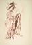  Anna Anni  (Marradi, 1926 - Firenze, 2011) : Tre bozzetti per costumi teatrali.  - Auction Prints and Drawings - Libreria Antiquaria Gonnelli - Casa d'Aste - Gonnelli Casa d'Aste