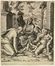  Cornelis Cort  (Hoorn, 1533 - Roma, 1578) : Sacra famiglia.  Federico Zuccari  (Sant'Angelo in Vado, 1539 - Ancona, 1609)  - Auction Prints and Drawings - Libreria Antiquaria Gonnelli - Casa d'Aste - Gonnelli Casa d'Aste