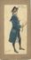  Giuseppe Garuti (detto Pipein Gamba)  (Modena, 1868 - Genova, 1954) : Figurini teatrali per Le due orfanelle.  - Auction Prints and Drawings - Libreria Antiquaria Gonnelli - Casa d'Aste - Gonnelli Casa d'Aste