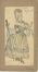  Giuseppe Garuti (detto Pipein Gamba)  (Modena, 1868 - Genova, 1954) : Figurini teatrali per Le due orfanelle.  - Auction Prints and Drawings - Libreria Antiquaria Gonnelli - Casa d'Aste - Gonnelli Casa d'Aste