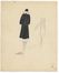  Jean Alexandre Patou  (Parigi, 1887 - 1936) : Coppia di figurini di moda.  - Asta Stampe e Disegni - Libreria Antiquaria Gonnelli - Casa d'Aste - Gonnelli Casa d'Aste