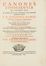  Carta Gavino : Canones conscientiae ex utroque iure [...] Theophilo Alario clerico regulari barnabita auctore...  Giovanni Battista Manzini  (1599 - 1664)  - Asta LIBRI, MANOSCRITTI, STAMPE E DISEGNI - Libreria Antiquaria Gonnelli - Casa d'Aste - Gonnelli Casa d'Aste