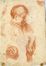  Federico Zuccari  (Sant'Angelo in Vado, 1539 - Ancona, 1609) [cerchia di] : Testa di fanciullo e studi di mani (recto). Due teste muliebri (verso).  - Asta LIBRI, MANOSCRITTI, STAMPE E DISEGNI - Libreria Antiquaria Gonnelli - Casa d'Aste - Gonnelli Casa d'Aste