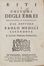  Medici Paolo : Riti e costumi degli Ebrei... Antropologia, Economia, Sociologia  - Auction BOOKS, MANUSCRIPTS, PRINTS AND DRAWINGS - Libreria Antiquaria Gonnelli - Casa d'Aste - Gonnelli Casa d'Aste
