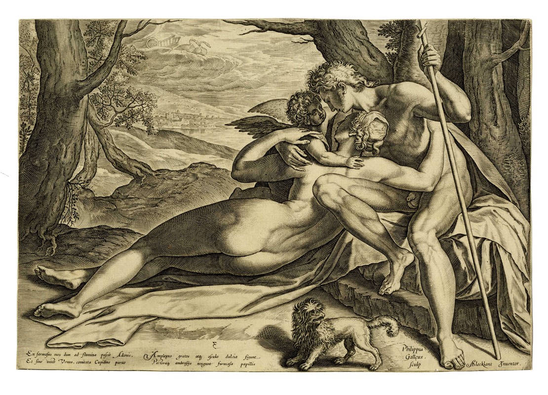 Tre tavole da La storia di Adone.