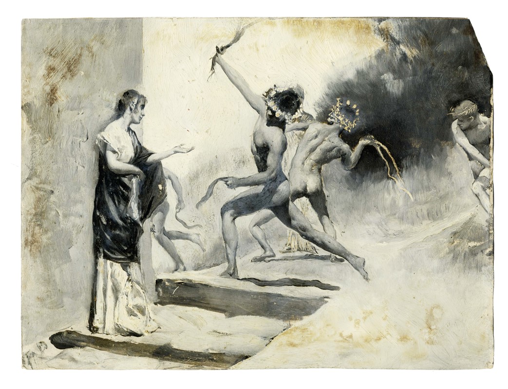 Raccolta di disegni originali per Le feste romane di Ruggero Bonghi illustrate da Giulio Aristide...