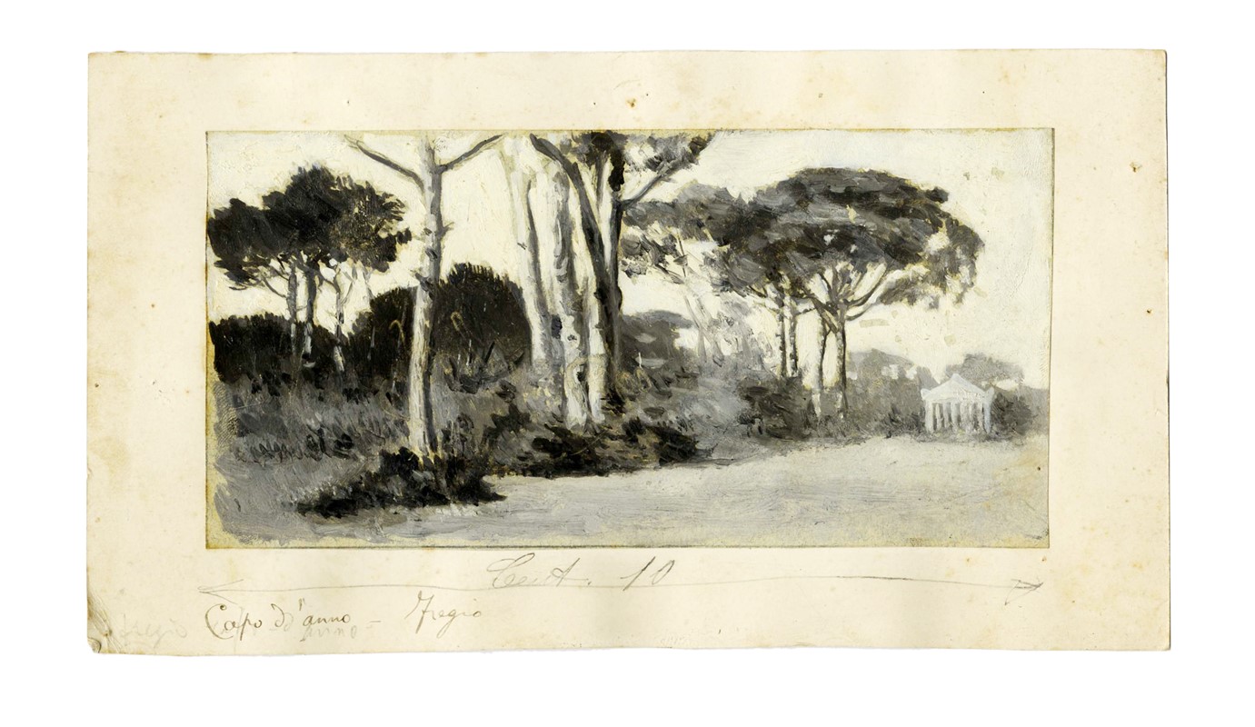 Raccolta di disegni originali per Le feste romane di Ruggero Bonghi illustrate da Giulio Aristide...