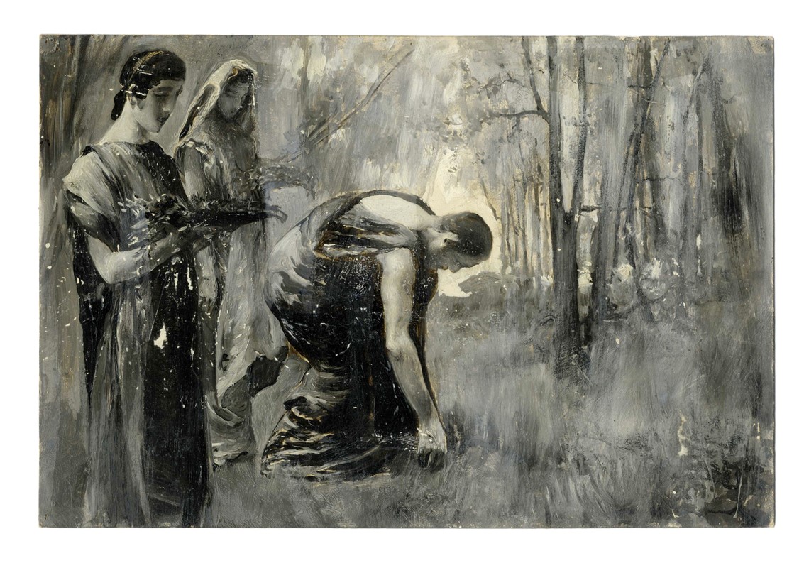 Raccolta di disegni originali per Le feste romane di Ruggero Bonghi illustrate da Giulio Aristide...