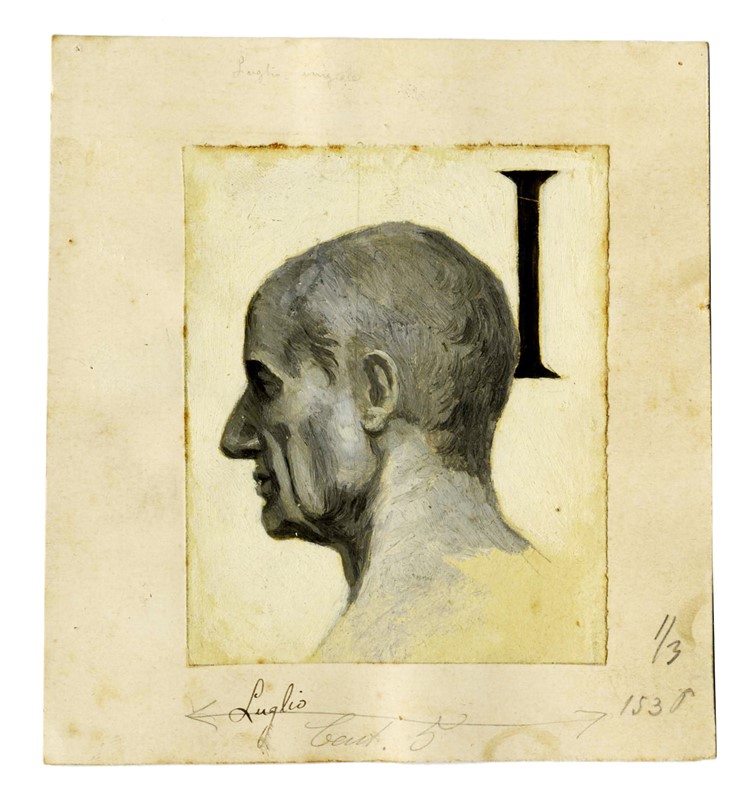 Raccolta di disegni originali per Le feste romane di Ruggero Bonghi illustrate da Giulio Aristide...