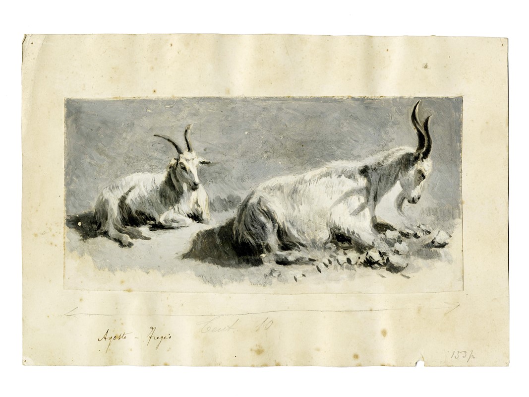 Raccolta di disegni originali per Le feste romane di Ruggero Bonghi illustrate da Giulio Aristide...